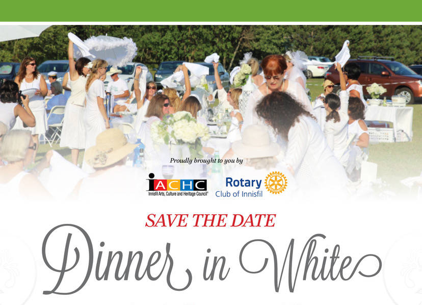 dinner in white poster